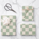 Search for green plaid wrapping paper Retro