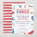 Search for baseball bat invitations Red white and blue