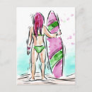 Search for surfer girl postcards Surfing