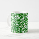 Search for green and white mugs Vintage