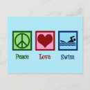 Search for love to swim postcards Swimming