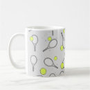 Search for tennis rackets mugs Pattern