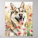 Search for husky posters Watercolor
