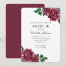 Search for burgundy sweet 16 invitations Floral