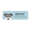 Search for salt return address labels Schnauzer