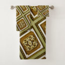 Search for brown and green bath towels Geometric