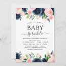 Search for pink and navy baby shower invitations Elegant