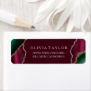 Search for agate return address labels Emerald green