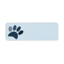 Search for pawprint return address labels Dog
