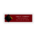 Search for maroon and gold return address labels College
