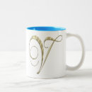 Search for initial v mugs Gold