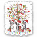 Search for boston terrier funny stickers Xmas