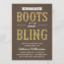 Search for boots and bling invitations Party