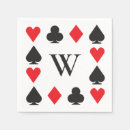 Search for playing cards napkins Red