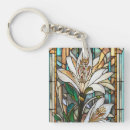 Search for stained glass key rings Botanical