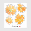 Search for big flower stickers Orange