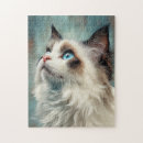 Search for ragdoll cats puzzles Blue eyes