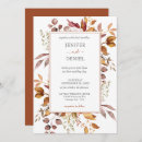 Search for autumn leaves wedding invitations Botanical floral