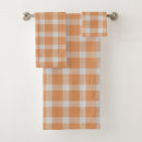 Search for plaid bath towels Orange