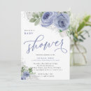 Search for blue and silver baby shower invitations Watercolor