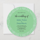 Search for green damask invitations Sophisticated