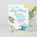 Search for waves birthday invitations Surf