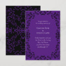 Search for purple black swirl wedding invitations Swirls