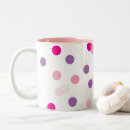 Search for pink spotted mugs Colourful