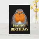 Search for robin bird birthday cards Animal