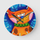 Search for orange tabby cat clocks Cute