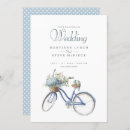 Search for bicycle wedding invitations Blue
