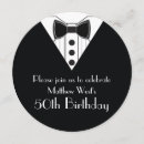 Search for black tie 50th birthday invitations Formal