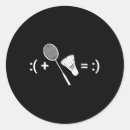 Search for badminton game stickers Sport