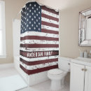 Search for vintage american flag shower curtains Military