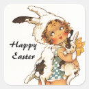 Search for vintage easter bunny stickers Antique