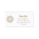 Search for silver gold return address labels Vintage