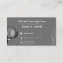 Search for criminal investigation business cards Law