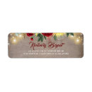 Search for red rose return address labels Rustic