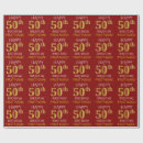 Search for 50th birthday wrapping paper Simple