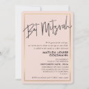 Search for blush pink bar bat mitzvah invitations Girl