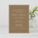 Search for bronze wedding invitations Elegant