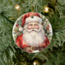 Search for vintage santa christmas tree decorations Watercolor