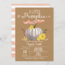 Search for little pumpkin baby girl shower invitations Kraft