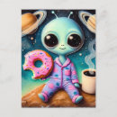 Search for cute alien postcards Unique