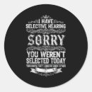 Search for selective stickers Hearing