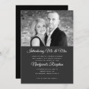 Search for marriage reception invitations Black and white
