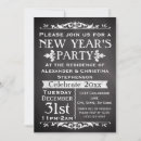 Search for chalkboard new years eve invitations Vintage