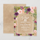 Search for fall sweet 16 invitations Botanical