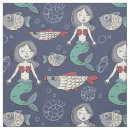Search for mermaid pattern fabric Cute