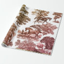 Search for red toile wrapping paper Trendy